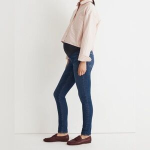 NWT Madewell Maternity jeans denim pregnancy skinny over belly 30
